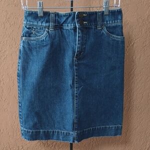 Eddie Bauer Blue Denim Skirt Size 2